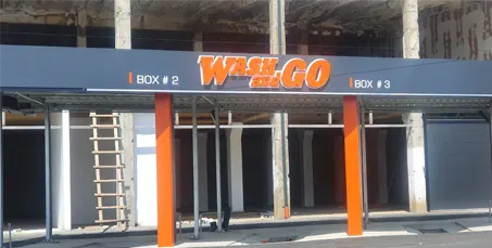 THE CONSTRUCTION OF A SELF-SERVICE WASH IS CONTINUE IN M. FALTICENI ROMANIA